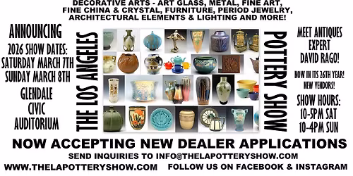 The 26th Annual Los Angeles Pottery Show+ 2026