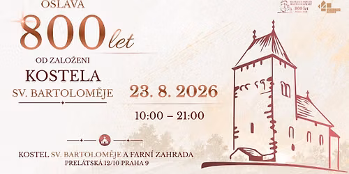 Oslava 800 let od zalo\u017een\u00ed kostela sv. Bartolom\u011bje