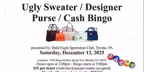 Designer Purse/ Cash BINGO