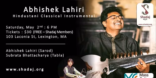 Abhishek Lahiri (Sarod) : Live In Concert (Shadaj Baithak)