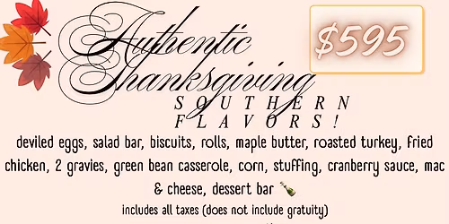 Thanksgiving Reservation Time