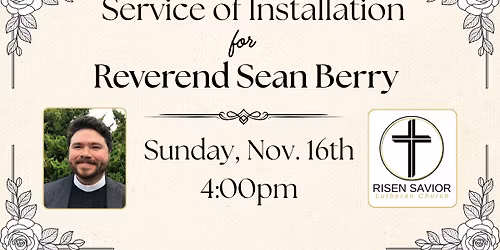 Service of Installation for Rev. Sean Berry 