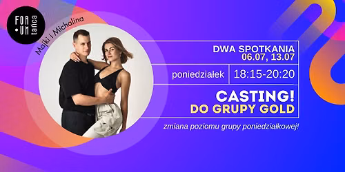 CASTING do grupy GOLD! Bachata - 06.07, 13.07