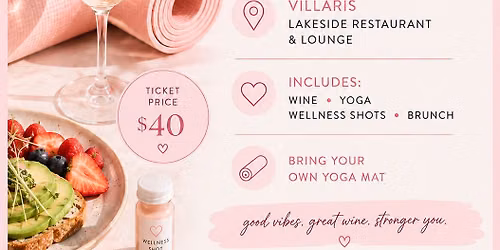 Yoga, Wine and Brunch Yoga by The Lake