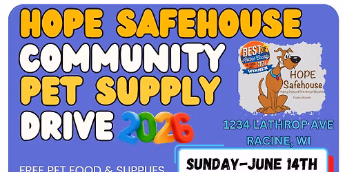 Community Pet Supply Drive 2026