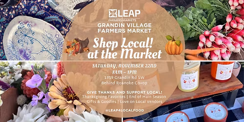Shop Local at the Market \u2013 Grandin Village Farmers Market