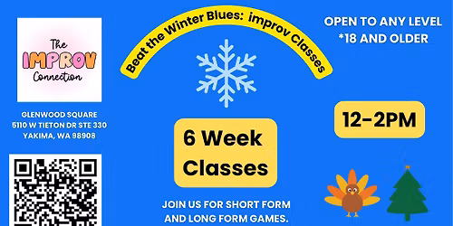 Adult Improv Classes: Sundays \ud83c\udf41 \ud83c\udf83\ud83c\udf84\u2744\ufe0f