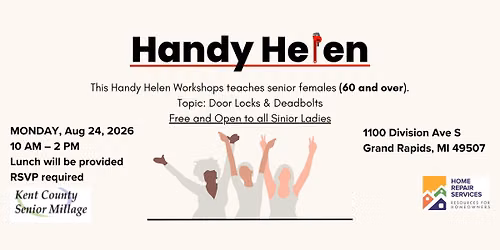 Free Hands-On DIY Workshop: Handy Helen - Doors, Looks and Deadbolts
