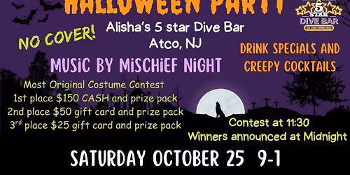 Halloween Party at Alisha's 5 Star Dive Bar! 