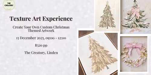 Texture Art Experience: Own Christmas Creation