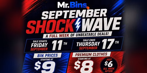 September Shockwave Clothing Event 