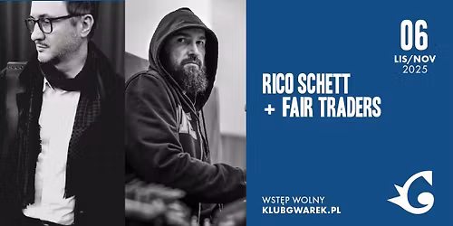 Rico Schett + Fair Traders | Muzyczne Pogwarki | 06\/11\/2025 | Krak\u00f3w, Klub Gwarek