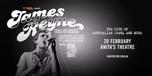 James Reyne Feb 20 Anitas Theatre Thirroul NSW