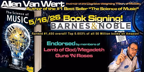 Allen Van Wert Book Signing for his #1 Best Selling "The Science of Music"