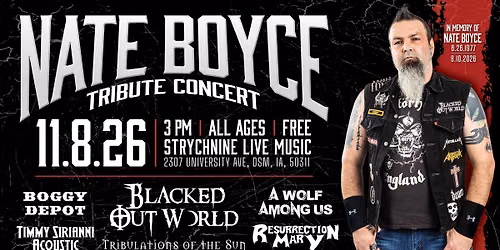 NATE BOYCE TRIBUTE CONCERT