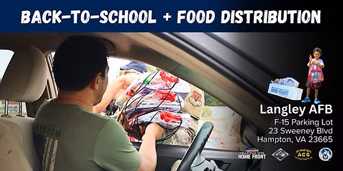Langley AFB Mobile Food Distribution and Back-To-School Drive-Thru