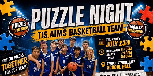 Puzzle Night - Taupo Intermediate Basketball team fundraiser