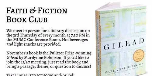 Faith & Fiction Book Club