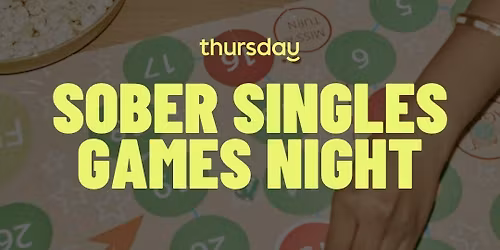 Wednesday | Sober Singles Games Night | Puzzle Bored