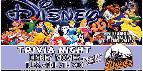 Trivia: Disney Movies follwed by Disney Karaoke