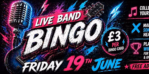 Live Band Bingo @ MK11 Milton Keynes - Friday 19th June
