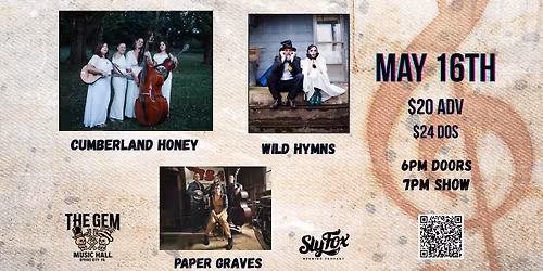 Cumberland Honey with Wild Hymns and Paper Graves