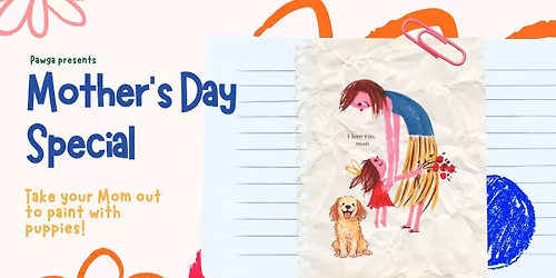 Mother\u2019s Day Spl Art with Puppies at Cafe Coffee Day