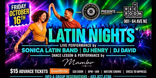 LATIN NIGHTS @ THE REC ROOM