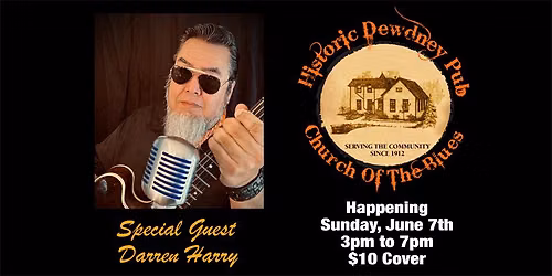 Next Sunday, Darren Harry returns as the Special Guest at our Legendary Sunday Jam!
