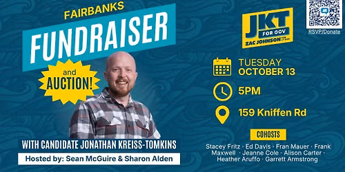 Oct 13 Fairbanks Fundraiser & Auction!