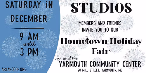Artascope Holiday Craft Show at Yarmouth Community Center