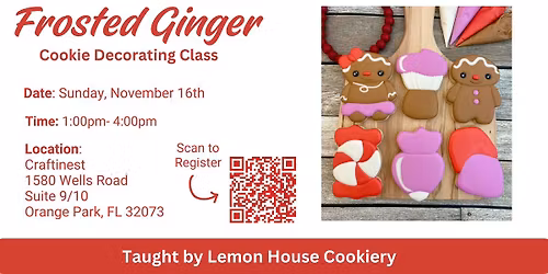 Frosted Ginger Cookie Decorating Class