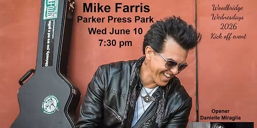 Grammy Award Winner Mike Farris (solo) w\/opener Danielle Miraglia in Parker Press Park