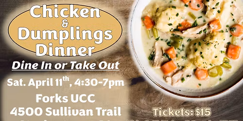  Chicken & Dumplings Dinner - Forks UCC