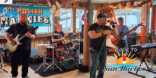 Party at Sun Harbor indoor Tiki Bar 