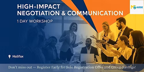 High-Impact Negotiation & Communication 1 Day Workshop in Halifax