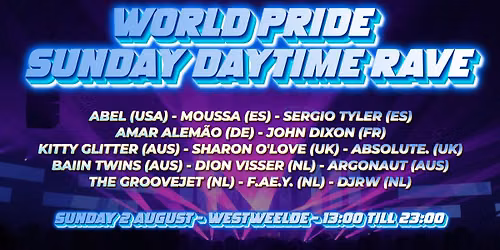 World Pride Sunday Daytime Rave