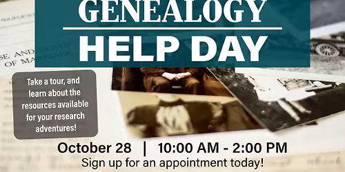 Genealogy Help Day at the Library