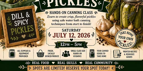 Canning Pickles Workshop