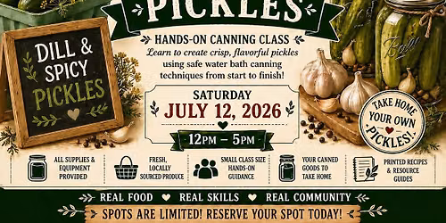 Canning Pickles Workshop