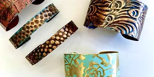 Level 2 - Textures & Patinas - Embossed Cuff Bracelets