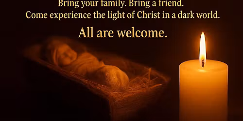 Christmas Eve Candlelight Service candles