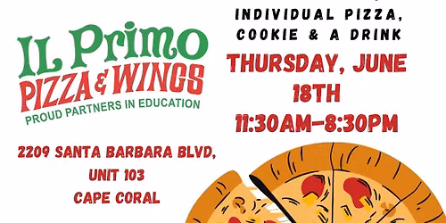\ud83c\udf55OEN Summer Nights Spirit Night - IL Primo Pizza & Wings \ud83c\udf55