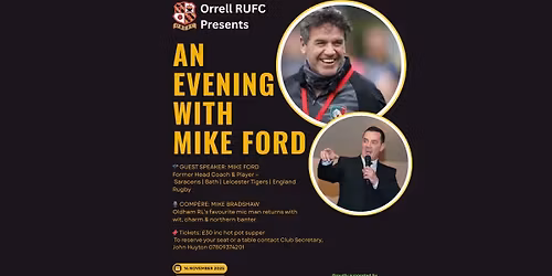An Evening with Mike Ford (Hosted by Mike Bradshaw)