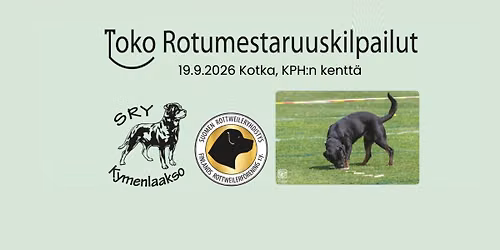 Rottweilereiden TOKO- rotumestaruuskilpailut 2026