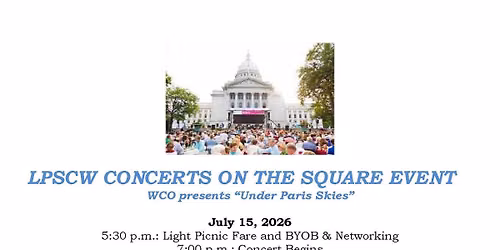 LPSCW Concerts on the Square Networking Event
