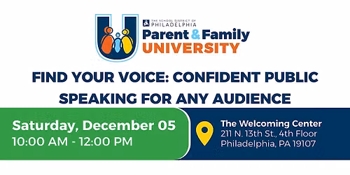 Find Your Voice: Confident Public Speaking for any Audience