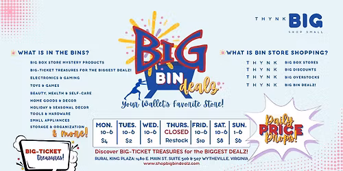 Friday Fresh Finds at Big Bin Dealz - Your Wallet's Favorite Store!