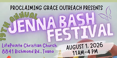19th Annual JENNA BASH FESTIVAL