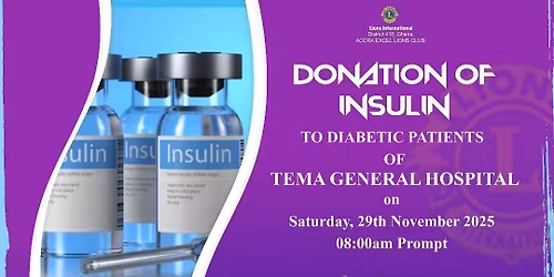 Donation of Insulin to Diabetic Patients at Tema General Hospital 